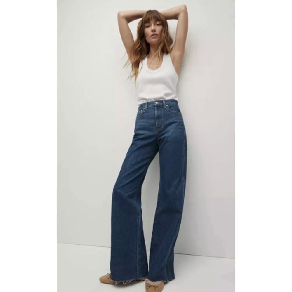 Veronica Beard taylor relaxed Wide-Leg Jeans
